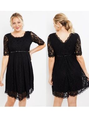 Motherhood Lace Fit and Flare Dress